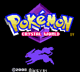 Pokemon Crystal World (hack) Title Screen
